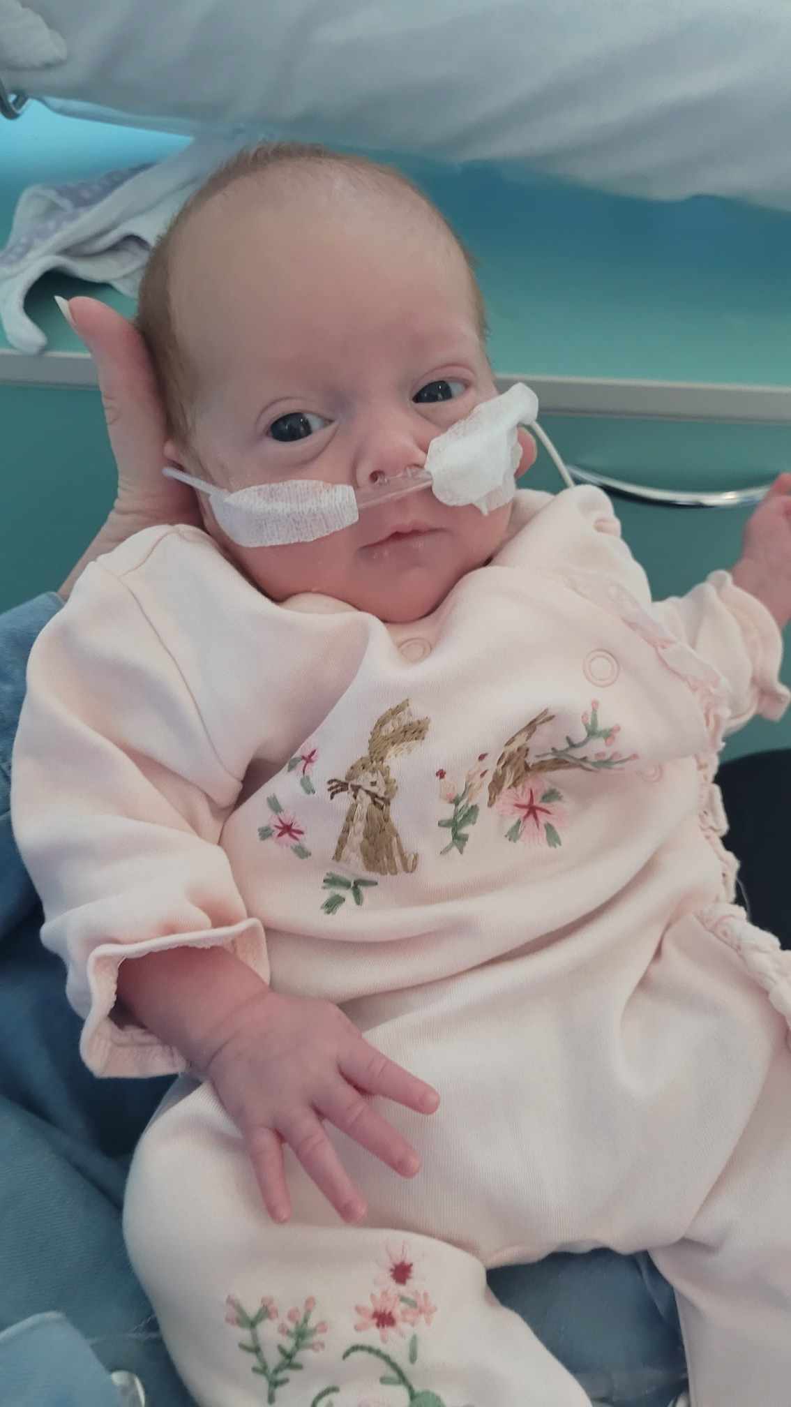 Imogen in hospital in the NICU